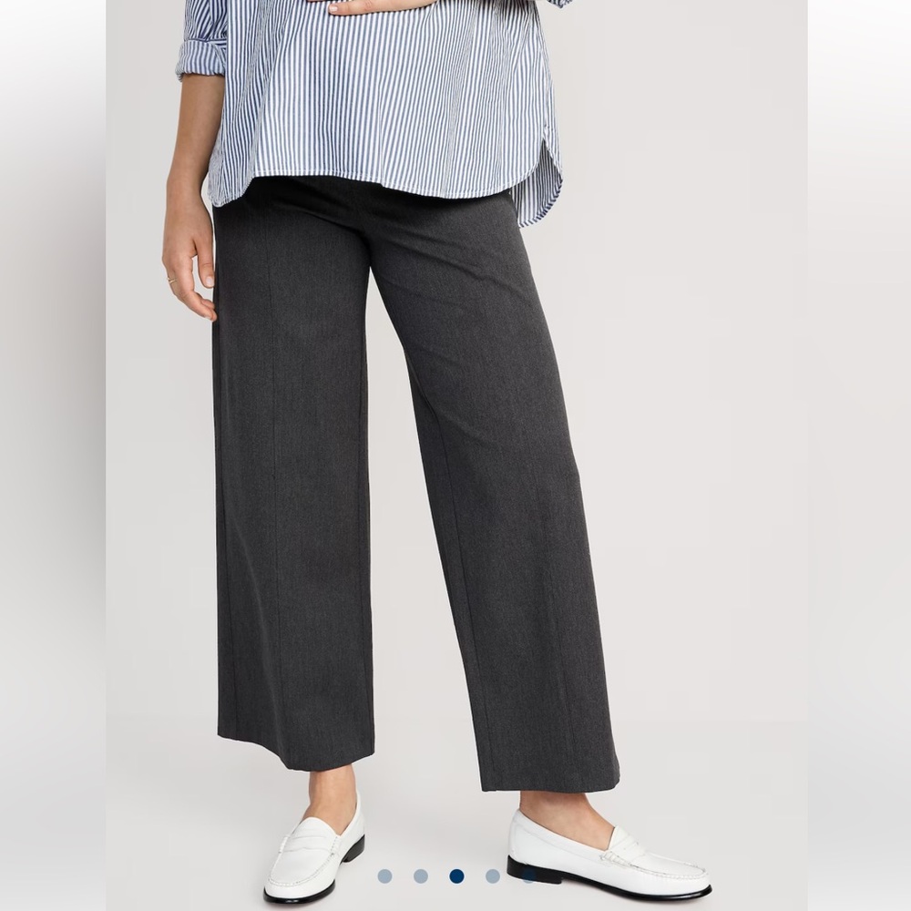 NWT Old navy comfy full panel maternity pants dark gray XL